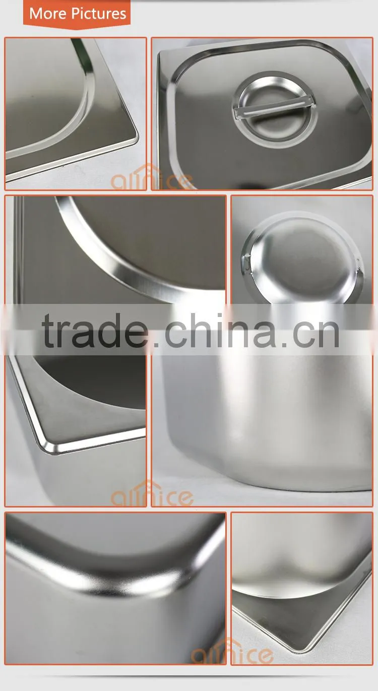 Stainless steel #201 Food Gn pan with 0.5/0.7/1.0mm thickness Stainless Steel Anti-Jam Steam Table Pan,Full size