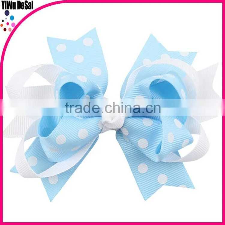 Popular girls hair clips with the cute ribbon bowknot hair accessory