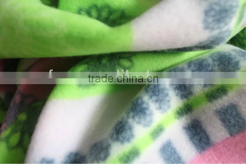 Printed polar fleece bedding set fabirc