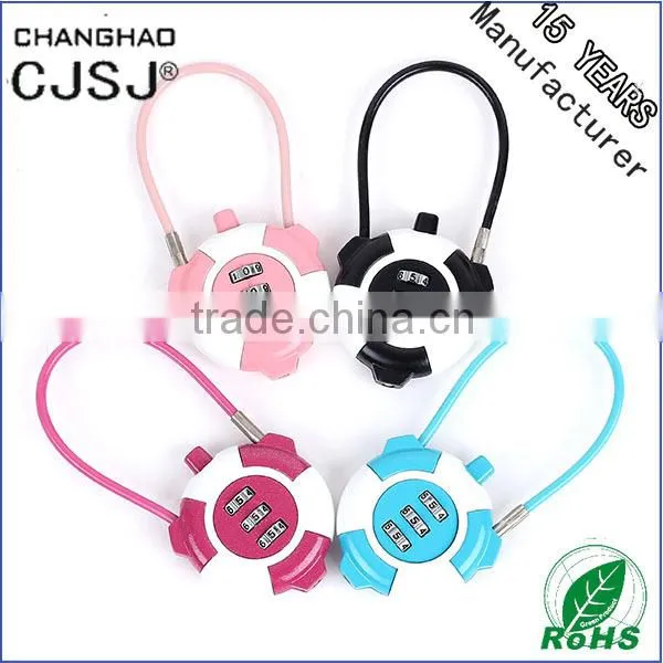 CJSJ Hot Sale Cable Padlock CR-839 Combination Digital Combination Padlock