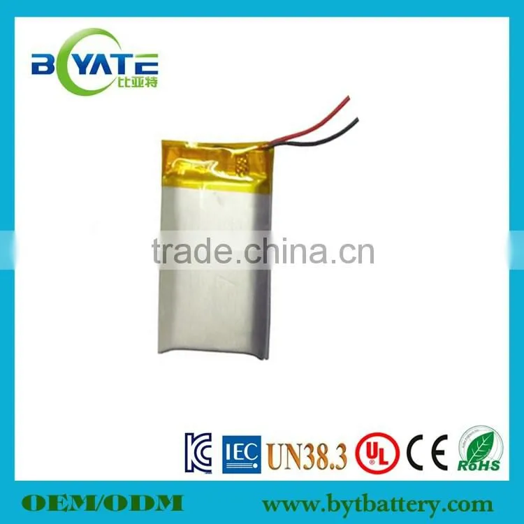 Newest UL,CE, KC Certificated Rechargeable 3.7V Toy Watch Battery Manufacturer
