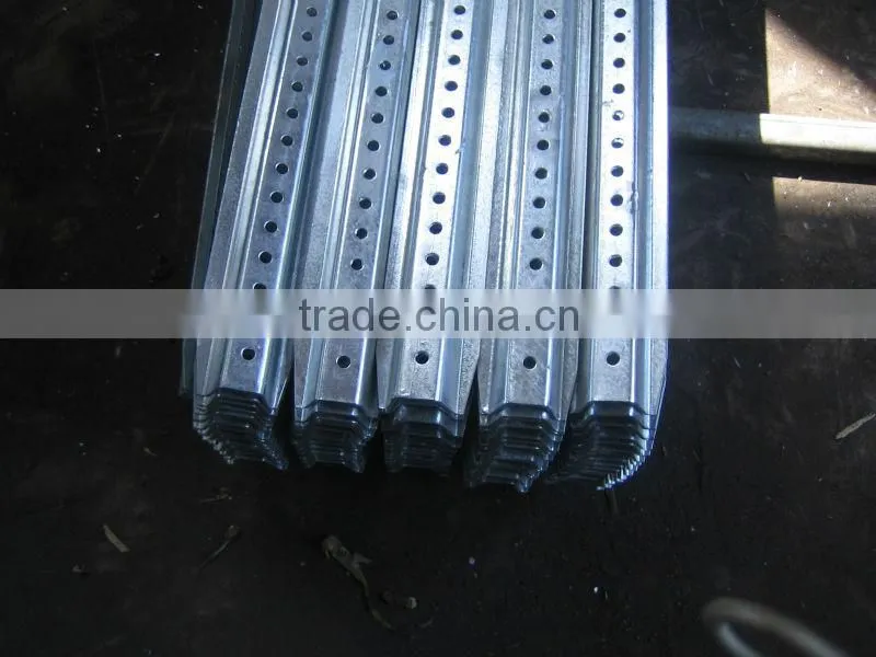 Perforated and Galvanized Traffic Safety Square Sign Posts