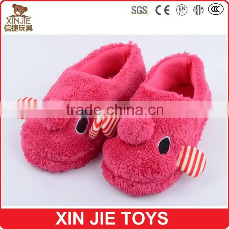 children winter indoor slipper cheap plush animal slipper 2015 hot selling kids plush slippers