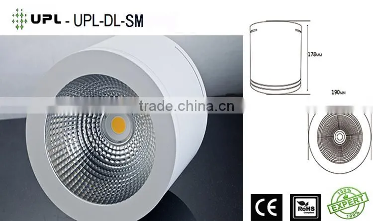 Anti-glare Surface Mounted LED Downlight White and Black Finished Housing