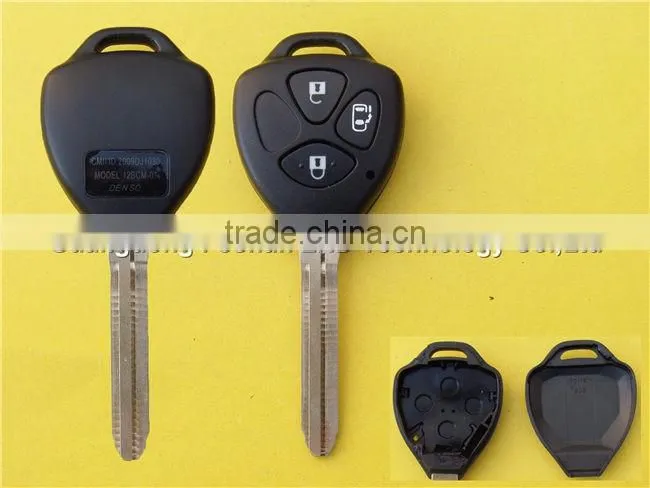 3 buttons Toyota Camry car key fob case with no logo