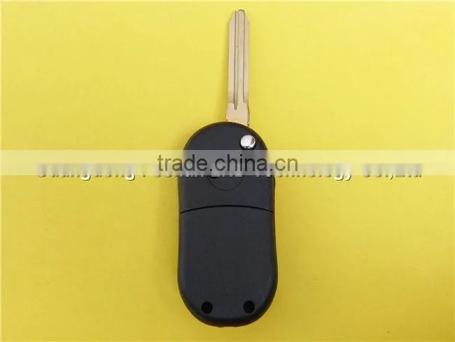 Flip folding remote key case shell for Toyota camry corolla yaris rav4 car key cover