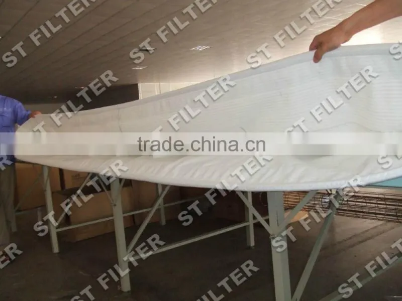 rubber industrial bag filter,antistatic Water oil repellent filter bag