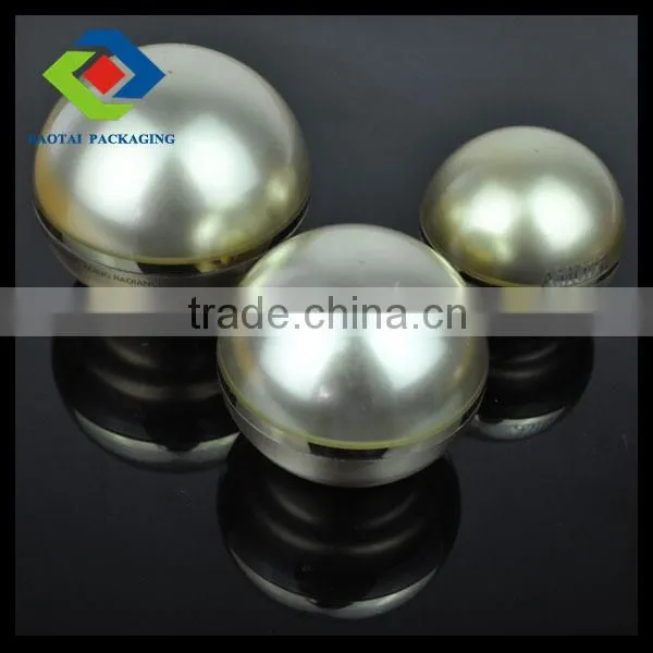 15g gold acrylic round ball package cream jar hot sale