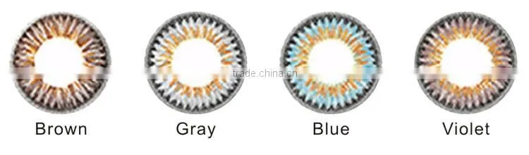 2016 FANCY large best china circle color contact lenses Accept mix colors