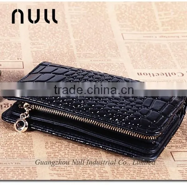 free style wholesale crocodile material fashion wallet ladies party purse