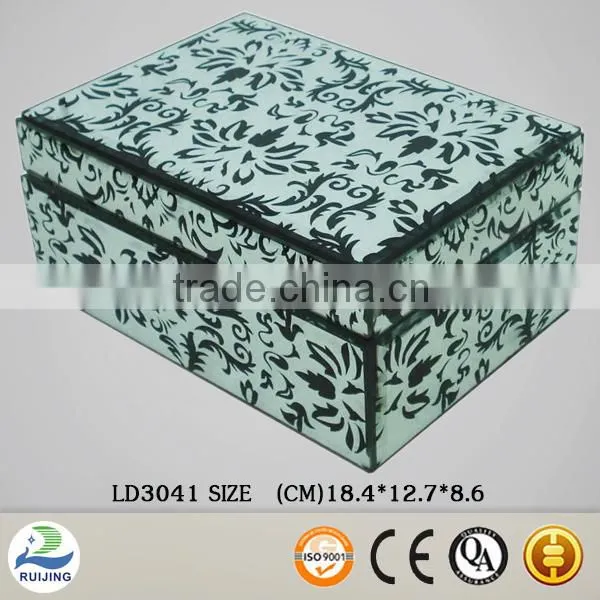 Ruijing handcraft glass jewelry box for necklace