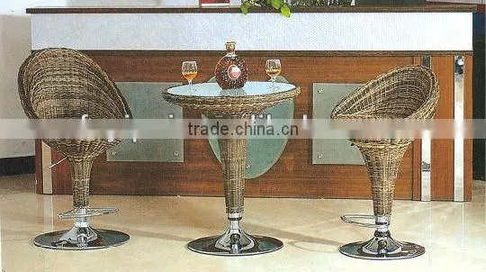 metal bar table and chairs set YC014 YC015 YT10