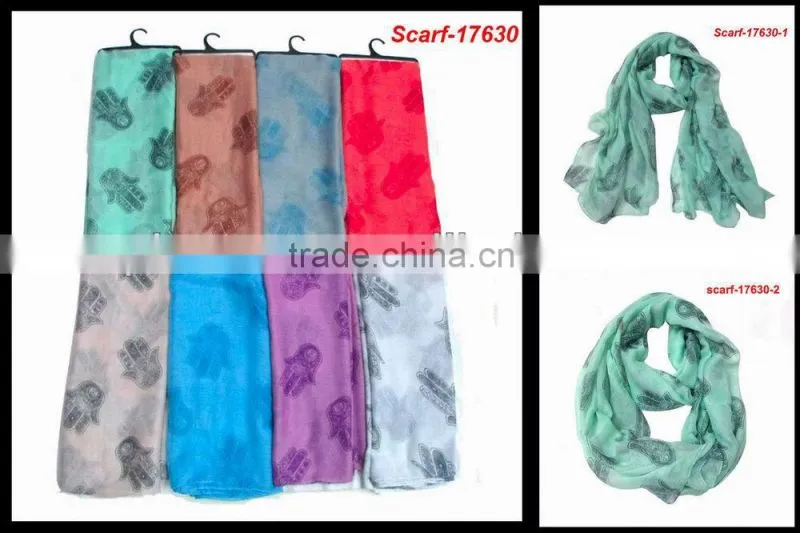2014 hot sale triangular neck red grid scarf