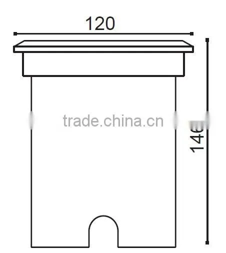 stainless steel body underground light