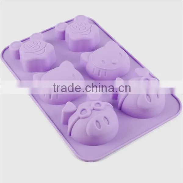 Popular silicone human heart cake mold