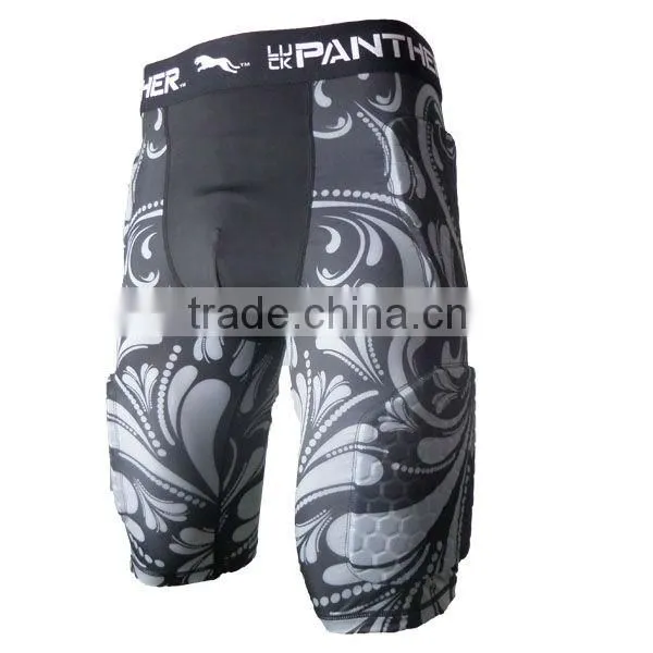 China Factory Compression Padded Short For American Football Rugby