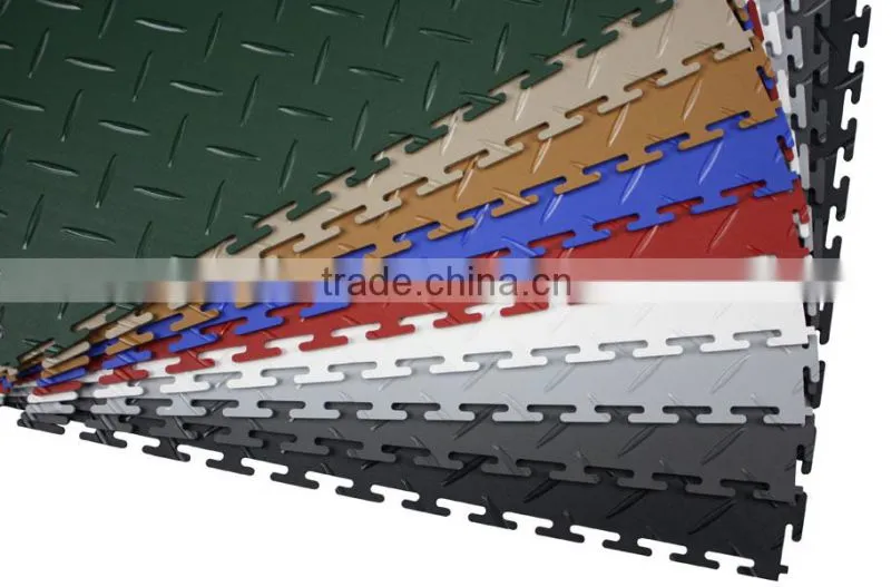 2015 new product/Interlocking Vinyl Tiles (PVC)/Interlocking PVC floor/Interlock Tile