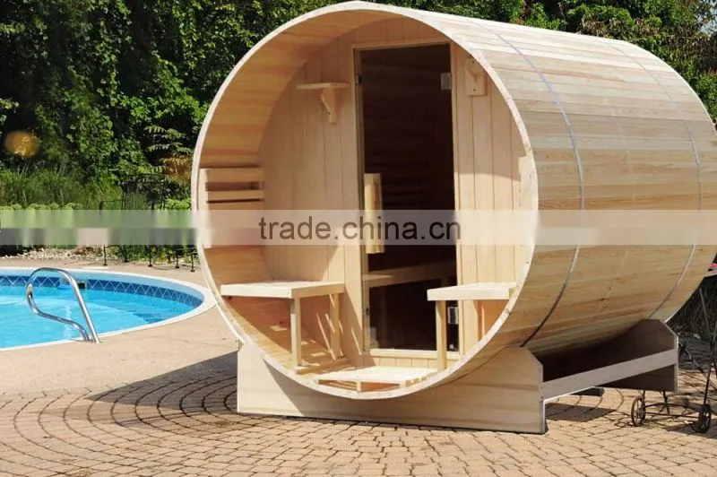 high quality stylish dry sauna and easy installation barrel sauna room for sales