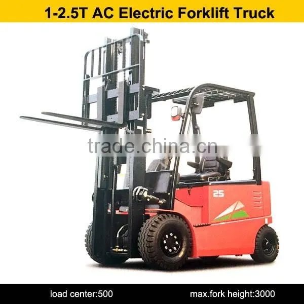 High quility of Configuration CJ1/CJ2,Model CPD15 four wheel AC electric forklift truck