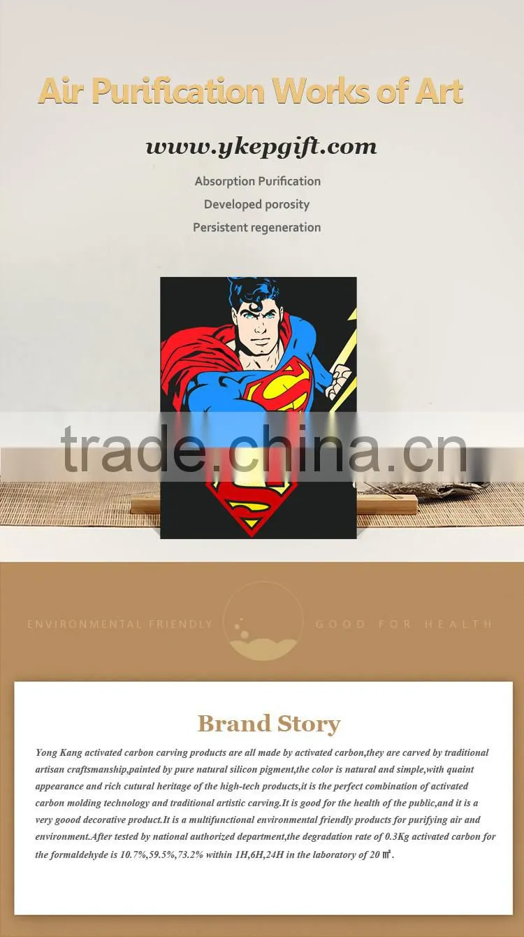 Wholesale famous TV and Movie character Superman square art minds crafts
