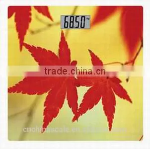 6mm tempered glass cute design 150kg body scale
