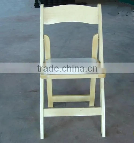 Rental Natural Wood Folding Chair