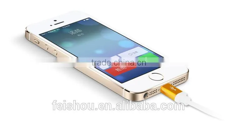 High quality USB cable types support latest ios8 data sync and charger cable for iphone 5 5S 6 6 plus