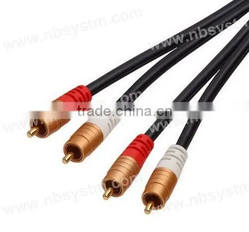 Assembly Type Audio Cable 2xRCA Plug