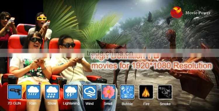 Eelctric platform 3DOF 24 seats 7d theater 36 seats 7d dynamic theater