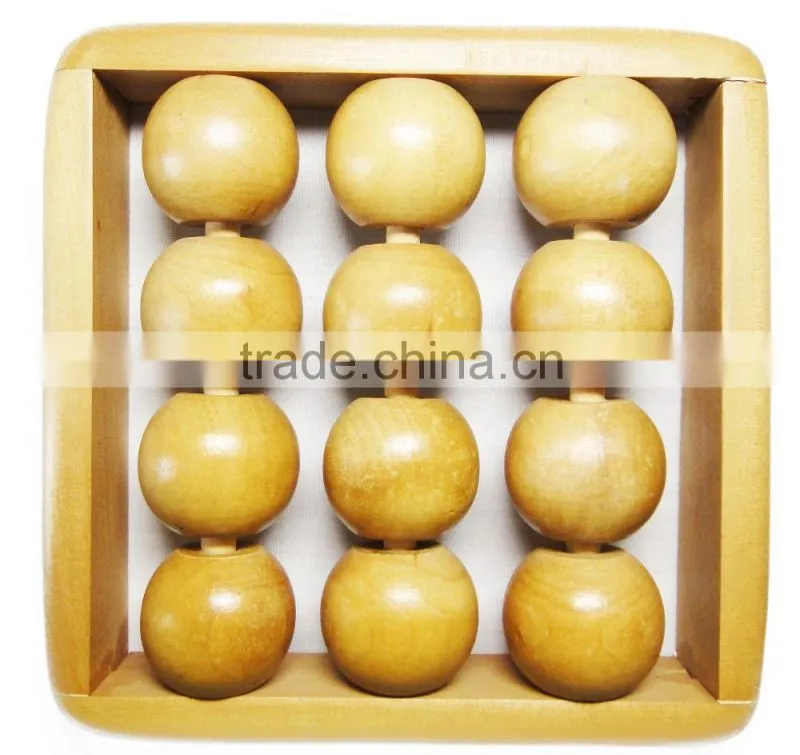 Square wooden foot massager