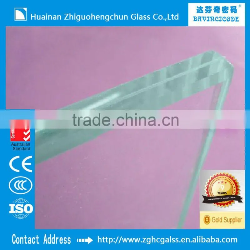 6 8 10 12mm lamianted glass high quality clear laminated glass 6.38mm