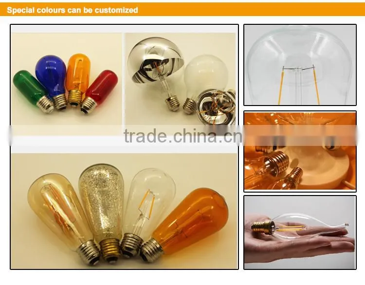 High light transmittance rate filament led candle bulb T300 6W