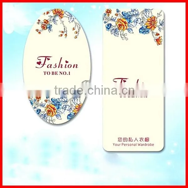 Modern Designed Colorful Gentlewomanly Printed Paper Hang Tags for Dress For Sale