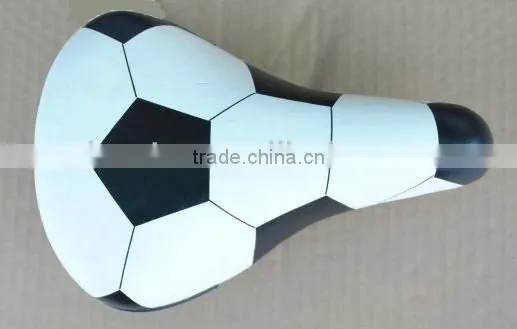hot selling football picture fashionable comforable leather bicycle saddle wholesale price bicycle saddles