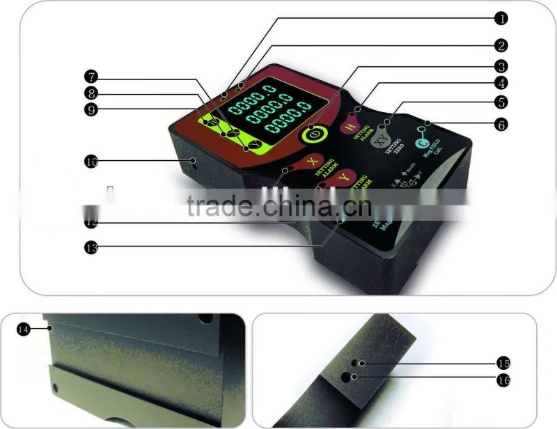 Digital Display North Finder LCD Compass Waterproof
