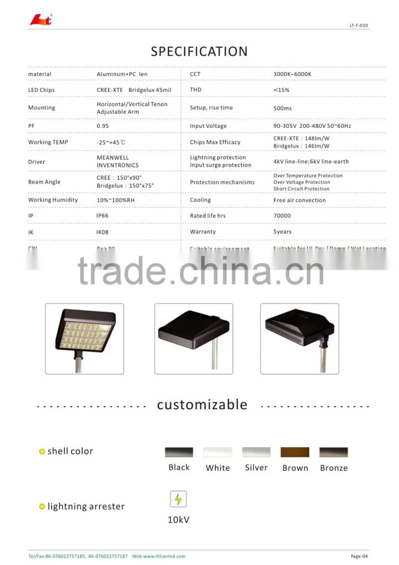 alibaba co uk High Lumen Bridgelux Mean Well 200w LED street light