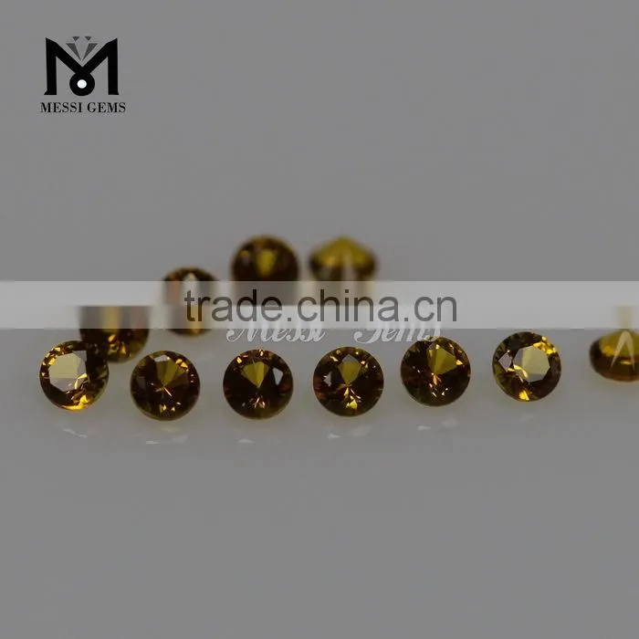 Top Machine Cut Gemstone Round 1.5mm Crtrine Nano Beads