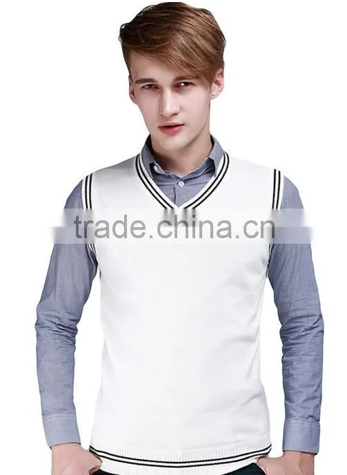 wholesale mens sweater vest, knitted custom sweater vest