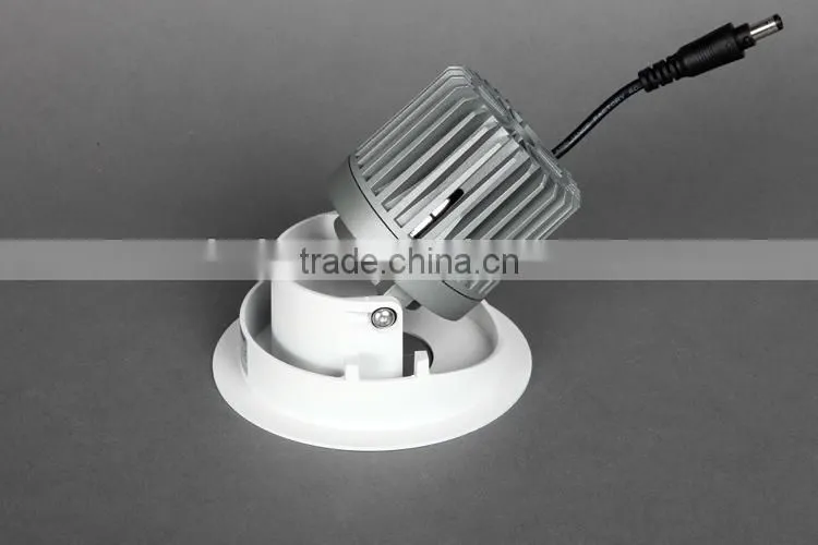 Adjustable 9w 10w cob led downlight with round hole zhongshan guzhen supplier