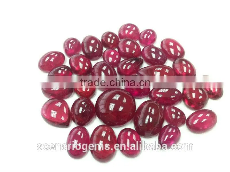 #AMZZ Natural Free Shaped Cab Loose Gemstone Rubellite Cabochons