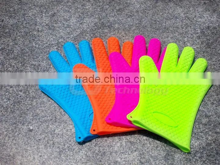 New Products 2014, 100% FDA grade, Rock Bottom Prices, waterproof, Heat Resistant Silicone Oven Gloves, Silicone BBQ Gloves