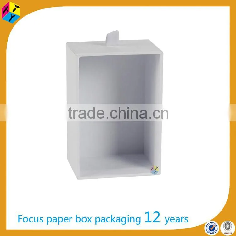 white rigid packaging gift boxes for candles