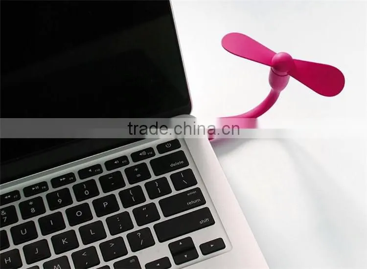 Portable USB Desk Soft Fan Leaves Super Mute Flexible for Laptop Office