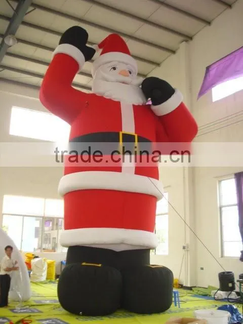 Factory price commercial customized design giant inflatable Santa Claus decoration