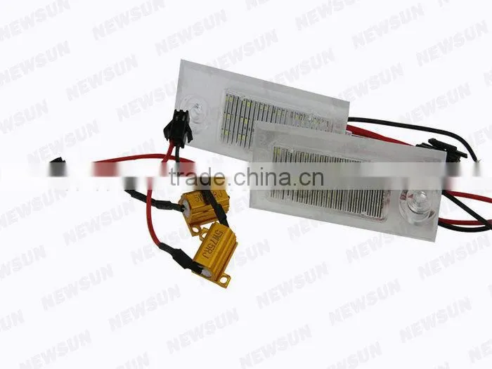 Super Bright White 2X LED License Plate Light Lamp For Audi A6 C5/4B Sedan 1997-2004
