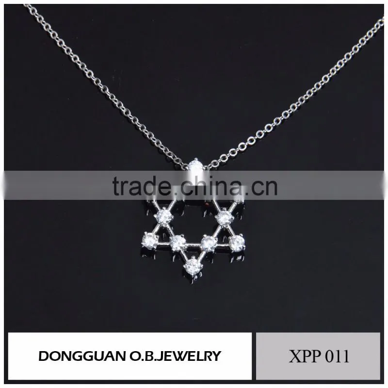 New designs custom necklace pendant wholesale price sterling silver stone pendant