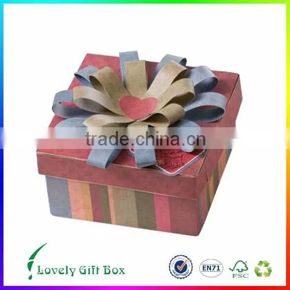 created paper packaging box for red perfume gift packing