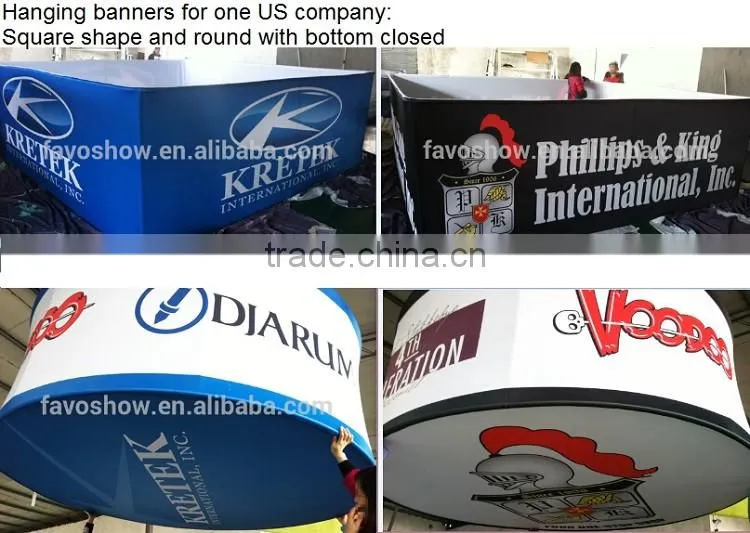 Chinese Factory Best Quality Tension Fabric Graphic Portable Hanging Signage