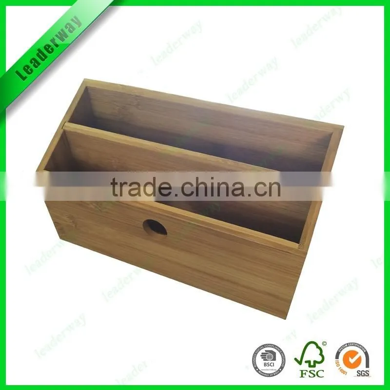Mini design bamboo paper cup storage