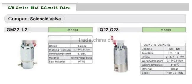 GM22 MINI SOLENOID VALVE